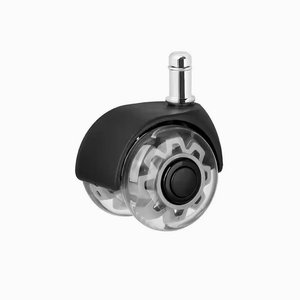 Rueda Giratoria de PU de 50 mm para Muebles, Rodillo Doble Negro para Silla, Movimiento Silencioso y Suave para Hogar y Oficina - Product Image 2
