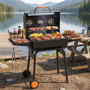 Keyo Outdoor Patio Barbecue Grill 122x57x98cm Trolley Versatile Large Size - Product Image 1