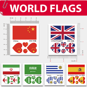 <span class=keywords><strong>Tatuaje</strong></span> Facial <span class=keywords><strong>de</strong></span> Fanático del Fútbol, <span class=keywords><strong>Tatuaje</strong></span> <span class=keywords><strong>de</strong></span> <span class=keywords><strong>Bandera</strong></span> Nacional para Competencia, <span class=keywords><strong>Tatuaje</strong></span> Temporal para Brazo <span class=keywords><strong>de</strong></span> Fanático del Fútbol - Product Image 6