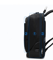 Ransel Laptop Bisnis Pria, Tas Punggung Notebook Anti Maling, Anti Air 2019