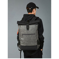 Sac à dos roll-top imperméable pour ordinateur portable, fabriqué sur mesure par un fabricant OEM, avec logo personnalisé, éco-responsable et recyclé.
