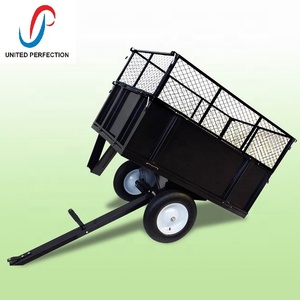 Meilleure remorque professionnelle <span class=keywords><strong>ATV</strong></span> avec roues tout-terrain Chariot à benne basculante en acier pour l'accès au jardin Usine-Promu à bon prix - Product Image 4