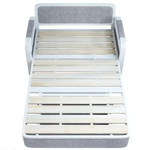 Sofá Cama Plegable Moderno de Madera, Tres Plazas, con Tapizado de Algodón Suave, para Sala de Estar, Hotel, Dormitorio, Diván Multifuncional - Product Image 6