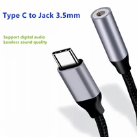 Adaptador de conector de auriculares USB tipo C a 3,5mm 3,5 AUX USB C a Aux Audio Dongle Cable Hi-Res DAC para Google Pixel 4 3 2 XL