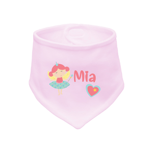 Bavaglino per Bambini / Bavaglino a Triangolo con Nome Piccola Fata - Product Image 3