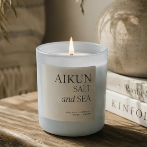 AIKUN Manufacturer Supply Aromatherapy Candle 40-60-Hour Burn Time Personal Private Label Scented Soy Wax Glass Candle - Product Image 1