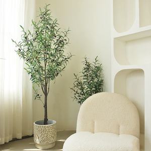 Arbre artificiel en plastique, vente en gros d'usine, décoration de bureau, magasin, maison, olivier artificiel - Product Image 4