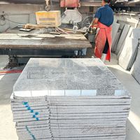 Dalles de granit blanc nacré polies, 30 mm d'épaisseur, 1100x1100, grand format, modernes, pour pavage intérieur d'aéroports et de gares ferroviaires