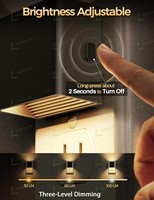 Veilleuse LED moderne LOHAS à brancher avec capteur crépusculaire, 3 niveaux de luminosité réglables, pour chambre à coucher