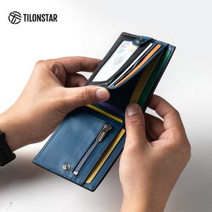Portefeuille en cuir véritable Nappa TILONSTAR TVW128p, nouveau produit du fabricant, porte-cartes avec pince à billets, RFID, porte-monnaie - Product Image 4