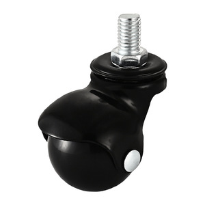 Roulettes pivotantes modernes en acier léger et PP, capacité de charge 25 kg, durables, pour usage extérieur, salle à manger, hôpital, école, plusieurs tailles, filetées - Product Image 5