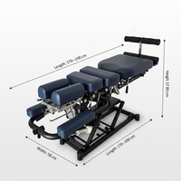 Table de massage chiropratique électrique professionnelle avec fonction de traction et mousse à mémoire de forme pour centres de réadaptation