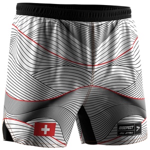 Shorts d'entraînement de la série Elite nationale suisse, durables, à séchage rapide, respirants, flexibilité maximale pour MMA, BJJ, Jiu Jitsu No Gi - Product Image 6