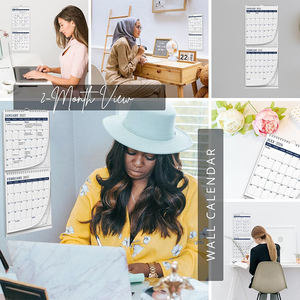 Calendario de Escritorio y Pared Personalizado con Logotipo, Impresión en Papel, 2 Meses, para Oficina, Venta al Por Mayor 2026 - Product Image 4