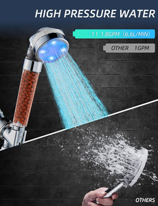 Filtro ad alta pressione FLG filtrazione soffioni doccia <span class=keywords><strong>risparmio</strong></span> acqua bagno LED soffioni doccia con automaticamente - Product Image 5