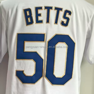 Prêt à expédier LA Enrique <span class=keywords><strong>Hernandez</strong></span> 2026 Gold Collection Maillot de baseball blanc de qualité supérieure cousu - Product Image 4