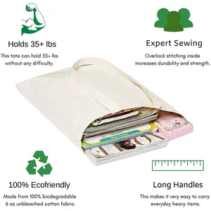 カスタム印刷再利用可能な綿の食料品のショッピングバッグ環境にやさしいキャンバストートバッグ