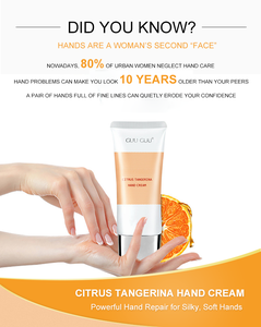 Crème pour les mains réparatrice professionnelle OEM Citrus Tangerina Acetyl Hexapeptide hydratante, adoucissante et nourrissante, hydrate, raffermit la peau - Product Image 3