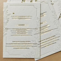 Cartes de visite en papier coton typographié, cartes postales, cartes de vœux pour fleuristes, estampage à chaud doré, gaufrage UV, impression en relief