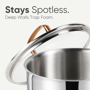 High Quality Modern American Style Soup Pots <b>Saucepan</b> Without Coating Triply Stainless Steel Milk Pot - Product Image 3