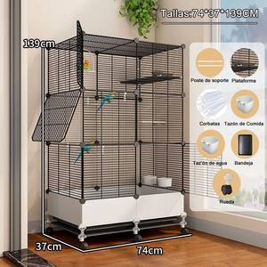 Mangiatoia per Uccelli Pratica per Uso Esterno, Resistente alle Intemperie, Facile da Riempire, Gabbia per Alimentazione Uccelli da Giardino - Product Image 6