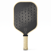Raquette de pickleball professionnelle personnalisée en fibre de carbone thermoformée SC 2027, zone de frappe plus large pour un jeu puissant et l'entraînement sur le terrain