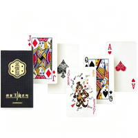 Kartu Remi Poker YAOJI Gaya Mewah dengan Inti Kertas Hitam untuk Hadiah Festival