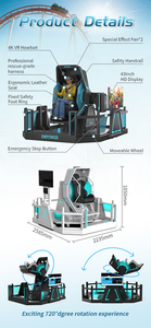 Renixsim Exciting VR Experiences Commercial <strong>Game</strong> Park 9D Arcade Machine Dynamic VR 720 Rotation Gaming <strong>Simulator</strong> - Product Image 4