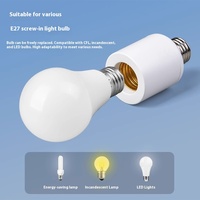 220V ménage Intelligent LED support de lampe électrique son lumière manuel capteur contrôle E27 universel vis couloir ampoule AC Globe
