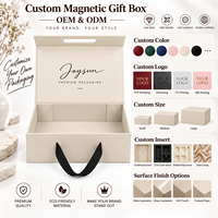 Boîte magnétique pliable personnalisée en gros, en carton écologique, pour emballage de cosmétiques et maquillage, avec poignée en ruban