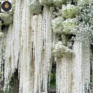 EV批发婚礼波西米亚风格保存完好的白色悬挂苋菜花卉装饰品
