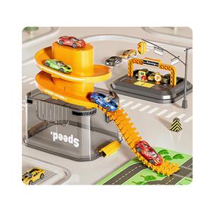 Scatola Portaoggetti con Pista da Corsa in Plastica e Auto Die-cast, Vendita Calda - Product Image 3