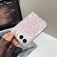 Étui de protection pliable de luxe avec texture coquille et design miroir pour iPhone Duo Foldable Smartphone 18 Duo Fold