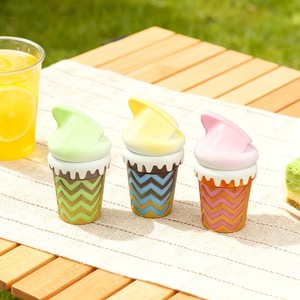 Rukioo Hot Sale Sweet Ice Cream Design Classic Manual Dry <b>Herb</b> <b>Grinder</b> 73MM Size Zinc Alloy Plastic - Product Image 5