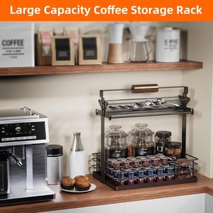 Organizador de Condimentos de Metal de 2 Niveles Oniya, Soporte Multifuncional para Parrilla de Barbacoa con Portarrollos de Papel para Restaurante o Cafetería - Product Image 6