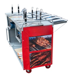 Chariot de Restauration Mobile Multifonctionnel Commercial à Gaz pour Snacks, Friteuse à Vapeur Kanto, Camion de Restauration Spécialisé pour la Vente Ambulante, Matériel de Traitement Alimentaire - Product Image 2