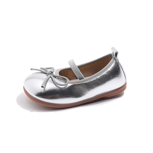 Chaussures en cuir pour enfants, nouvelle collection printemps-été-automne, chaussures souples à nœud pour bébé fille, antidérapantes, mode princesse, chaussures simples - Product Image 6