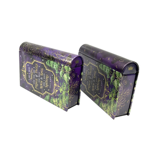 Nhà máy trực tiếp tốt nhất bán tùy chỉnh in nhỏ bản lề cuốn sách hình kẹo Quà tặng hộp thiếc - Product Image 4