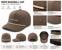 Casquette de baseball personnalisée en coton à 5 panneaux, chapeau de golf avec logo brodé, fabricant OEM ODM