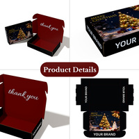 Boîtes d'expédition personnalisées de haute qualité pour cadeaux de Noël avec logo OEM