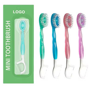 Fabrika doğrudan toptan tek kullanımlık 5-in-1 ağız bakımı seyahat seti-<span class=keywords><strong>Mini</strong></span> diş fırçası, diş macunu, dil temizleyici ve diş ipi ODM - Product Image 1