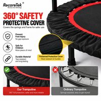 Trampolin Empuk untuk Dalam Ruangan, Peralatan Kardio, Rebounder Kebugaran untuk Latihan Aerobik dan Koordinasi