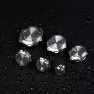 Piezoelektrik sualtı anlık dokunmatik basma düğmesi Metal yuvarlak 19mm su geçirmez Piezo anahtarı - Product Image 1
