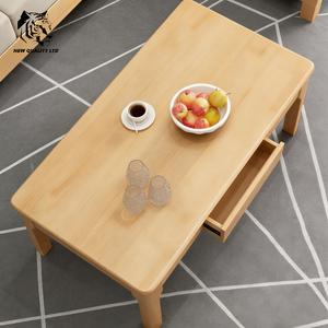 Mesa de Centro Moderna de Madera Maciza con 2 Cajones, Diseño Nuevo, Muebles para Sala de Estar, Fabricada en Fábrica, Bajo Costo, Personalizable, Gran Stock, Envío Inmediato - Product Image 2