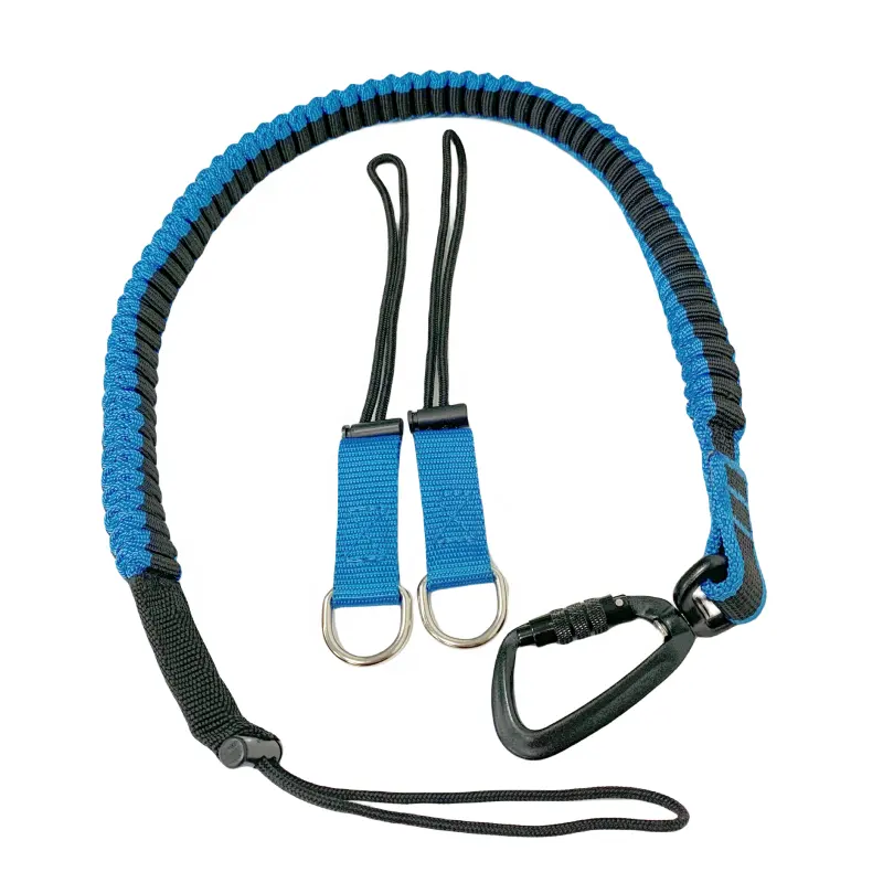CE Max 2.5kg nylon corde élastique outils de fixation outil à ressort de sécurité outil à ressort lanière pour travailler en hauteur