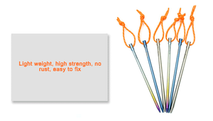 Nuevos productos coloridos para acampar al aire libre TC4 aleación de titanio tienda de campaña estaca 5*165MM - Product Image 6