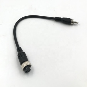 Bán Buôn 4 Pin M12 Hàng Không Nữ Để AV Cáp Mở Rộng <span class=keywords><strong>RCA</strong></span> Video <span class=keywords><strong>Adapter</strong></span> <span class=keywords><strong>Cable</strong></span> Cho Xe Phía Sau Xem Đảo Chiều Máy Ảnh Xe Màn Hình - Product Image 2