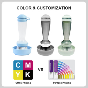 Hot Bán Nhựa Nhà Bếp Công Cụ Làm Sạch Có Thể Thay Thế Bọt Cọ Cọ Cho Nhấn Xà Phòng Pha Chế Rửa Chén Món Ăn Nồi Món Ăn - Product Image 3