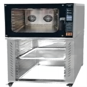 فرن بخاري تجاري جديد يعمل بالغاز والكهرباء، متعدد الوظائف، بـ 4 صواني، يعمل بالهواء الساخن والرش، مع تحكم رقمي - Product Image 2
