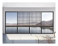 Ventana pequeña deslizante de impacto de doble acristalamiento de color marrón de aluminio 80*100cm a prueba de huracanes con pantalla de malla